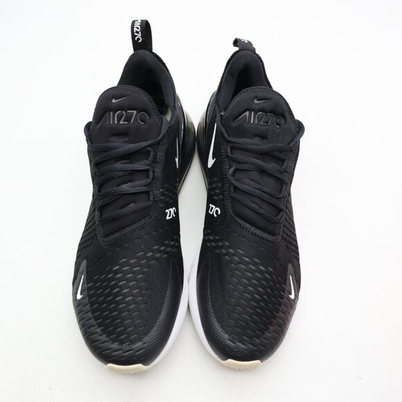 Nike Air Max 270 Men's Size 11.5 Black White Athletic Running Walking Sneakers - Picture 2 of 9